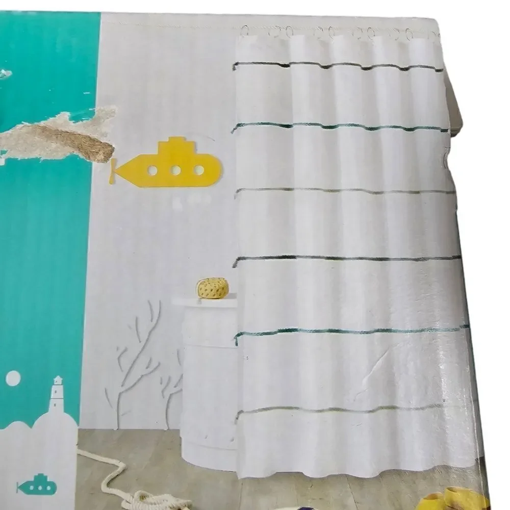 Pillowfort Multicolor Blue Shower Curtain 72